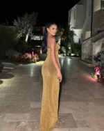 Maxi haljina Modena - golden - Slika 3