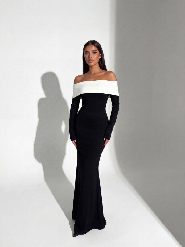 Maxi triko haljina Claire - crna