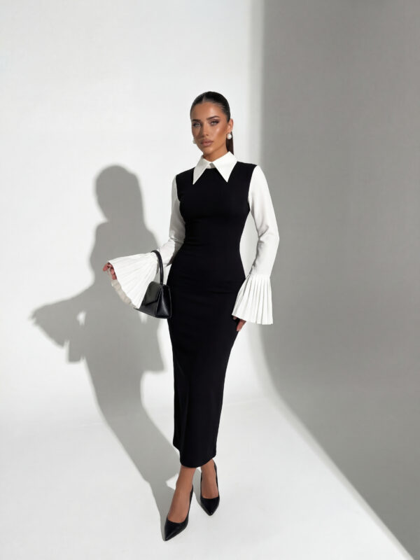 Midi haljina Clarissa - crna