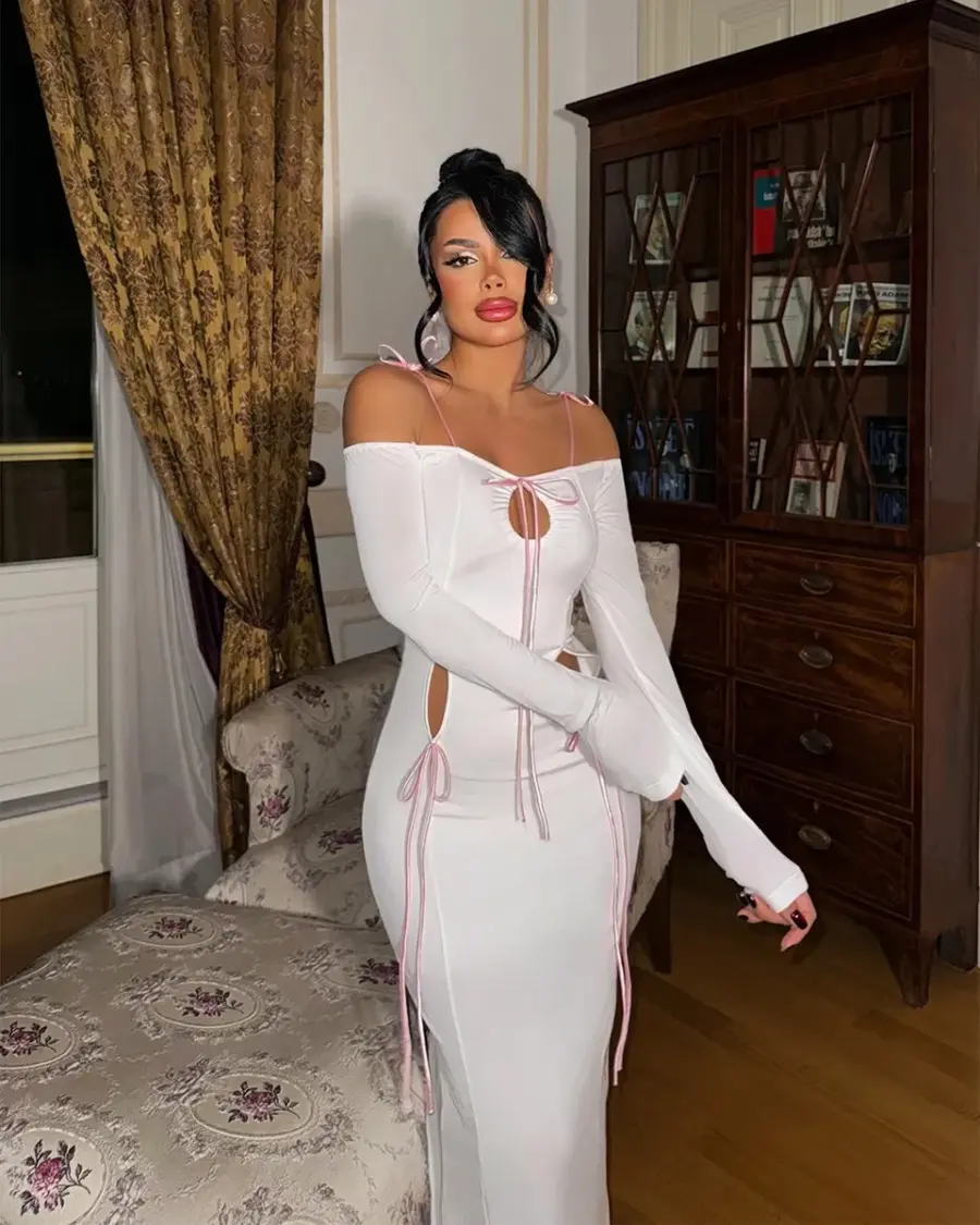 Maxi haljina Pablo - bijela - Slika 3