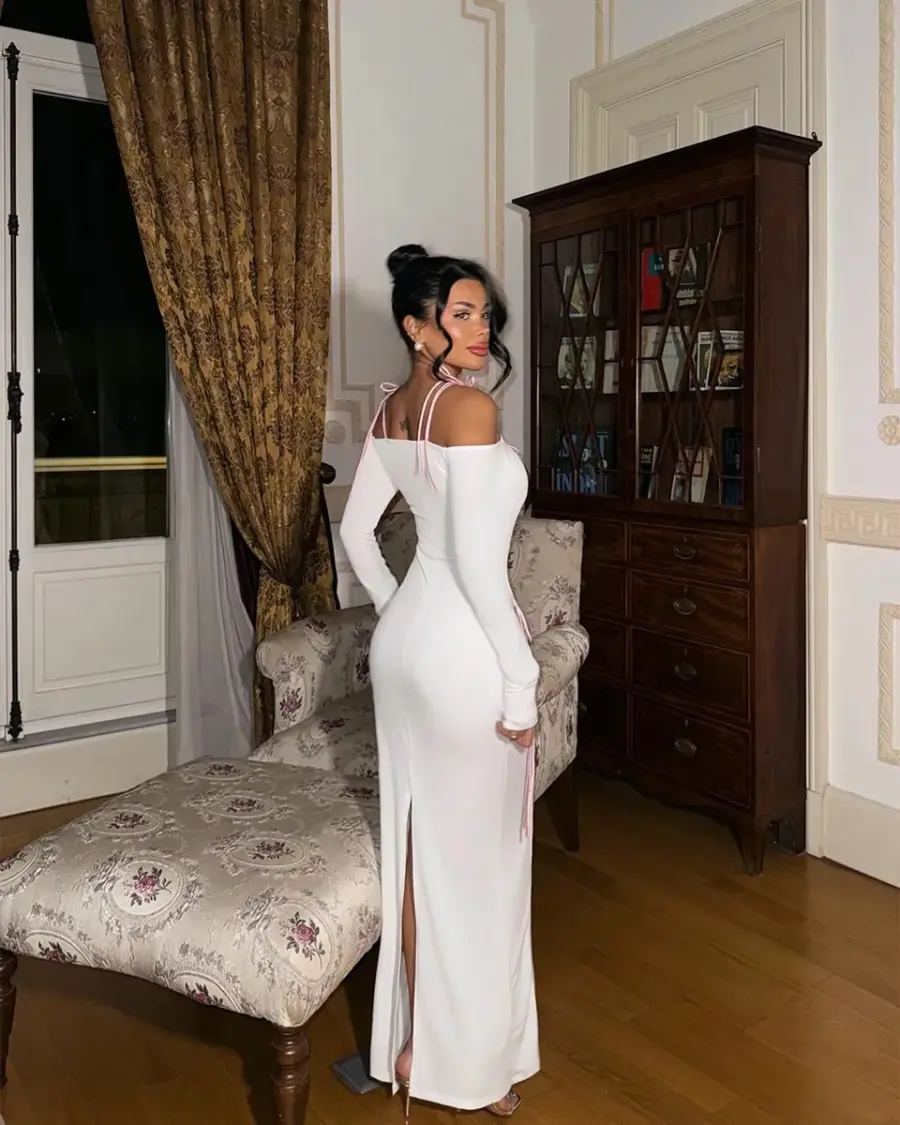 Maxi haljina Pablo - bijela - Slika 4