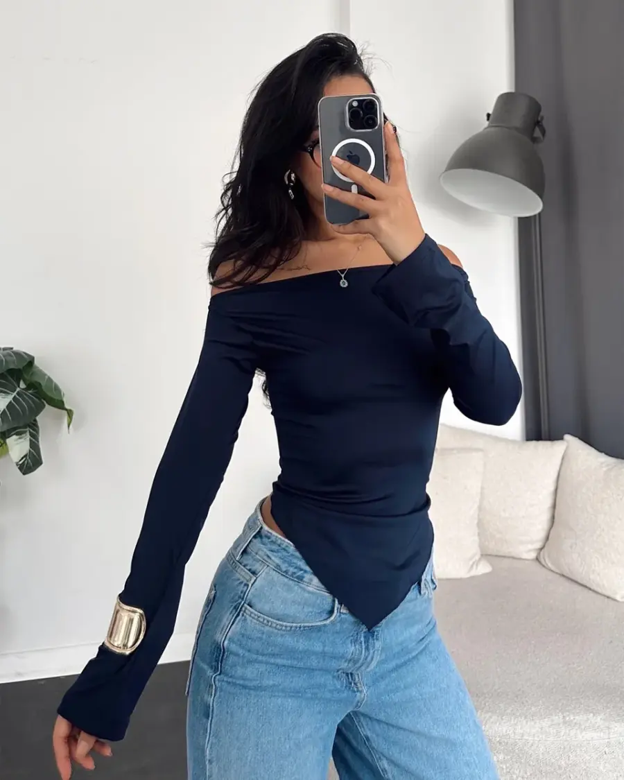 Majica Wren - tamnoplava - Slika 3