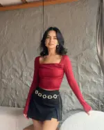 Majica Briseis - bordo - Slika 3