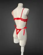 Lingerie body Valencia - crveni - Slika 8