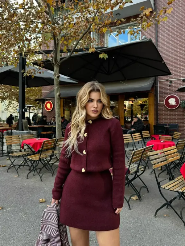 dvodjelni pleteni set