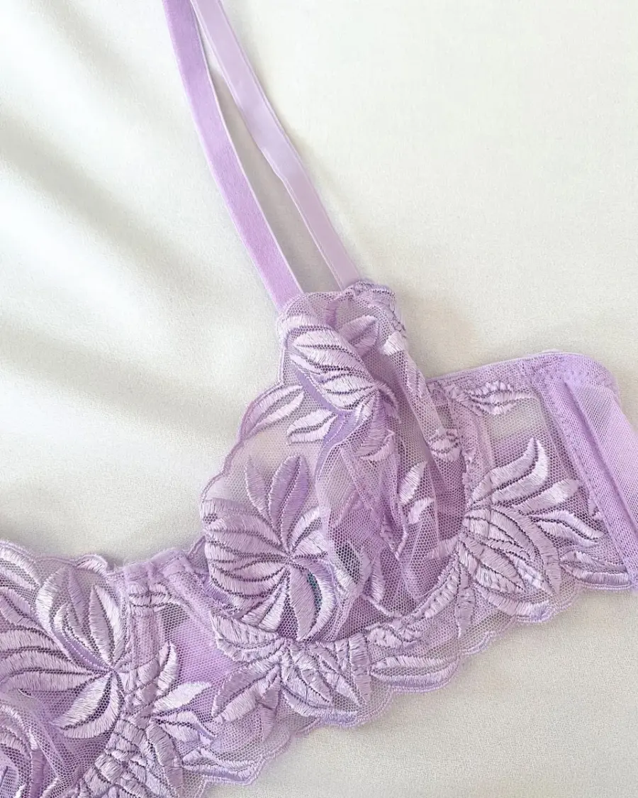 Dvodjelni lingerie set Ria - lila - Slika 8