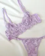 Dvodjelni lingerie set Ria - lila - Slika 4