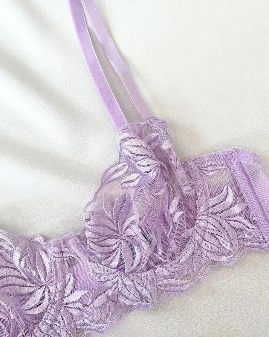 Dvodjelni lingerie set Ria - lila - Slika 5