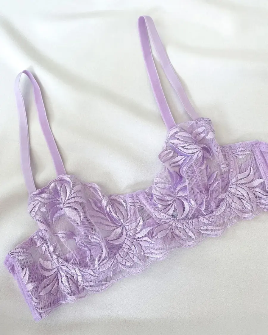 Dvodjelni lingerie set Ria - lila - Slika 6