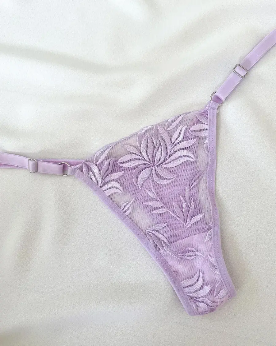 Dvodjelni lingerie set Ria - lila - Slika 2