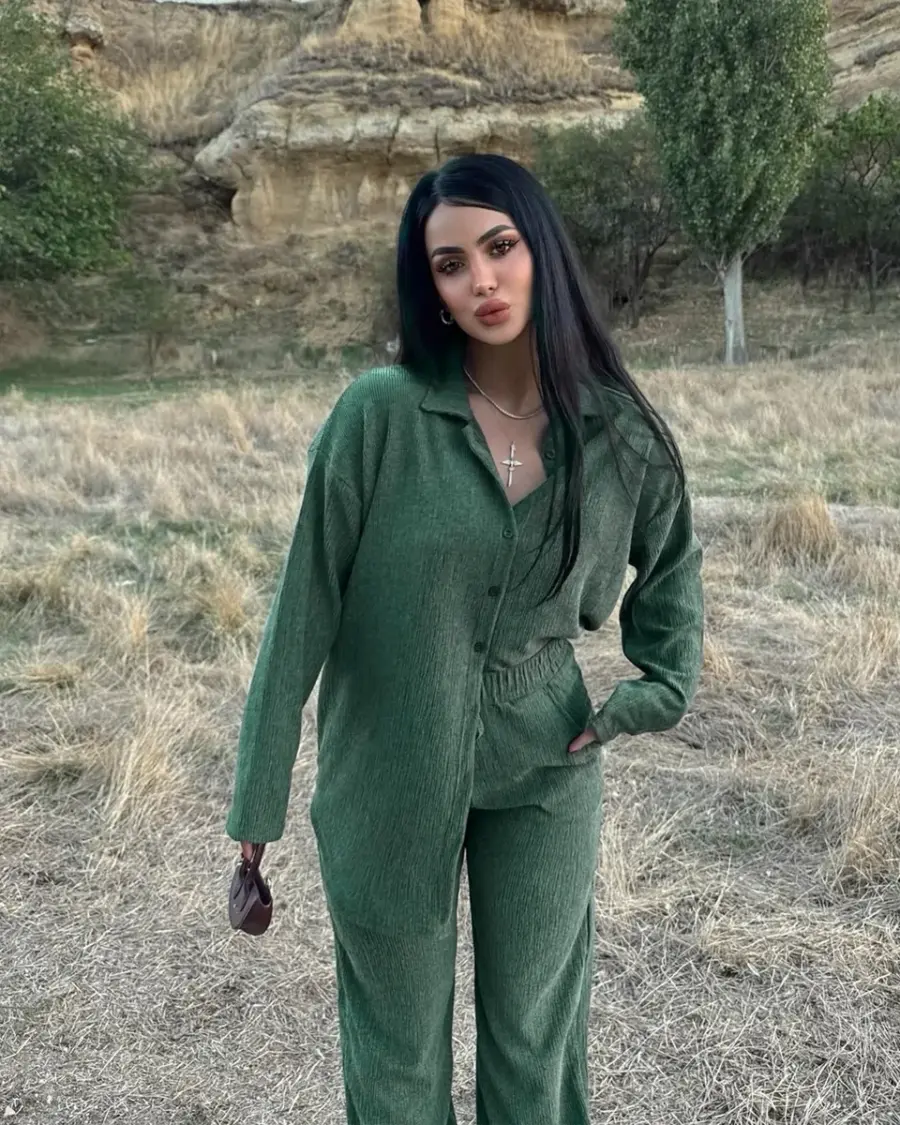 Dvodjelni set Greta - zeleni - Slika 3