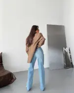 Farmerice široka nogavica Camden - svijetli teksas - Slika 4