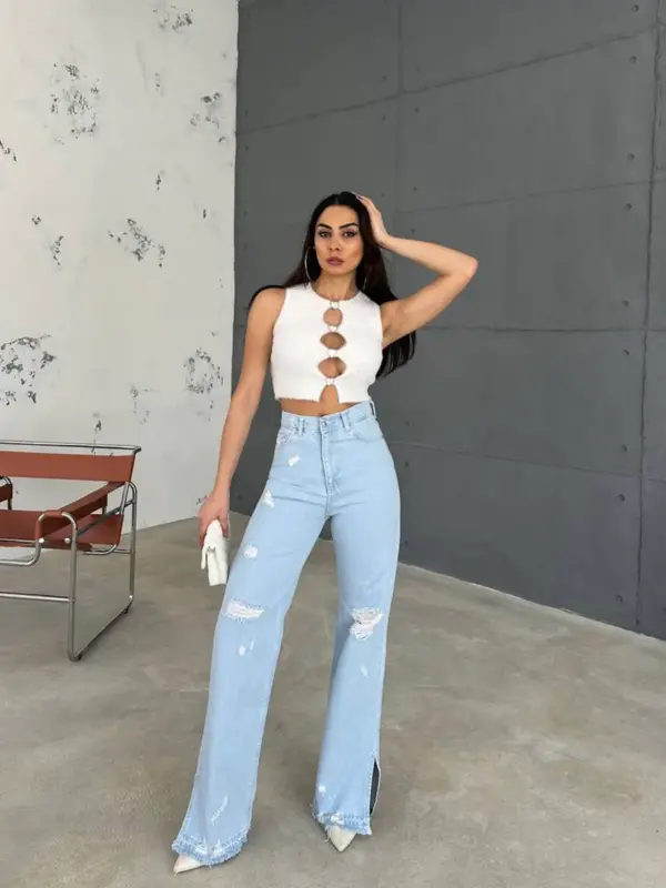 Farmerice široka nogavica