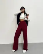 Palazzo hlače Calix - bordo