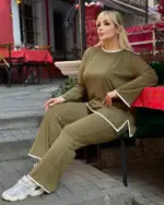 Dvodjelni set Elena - zeleni - Slika 4