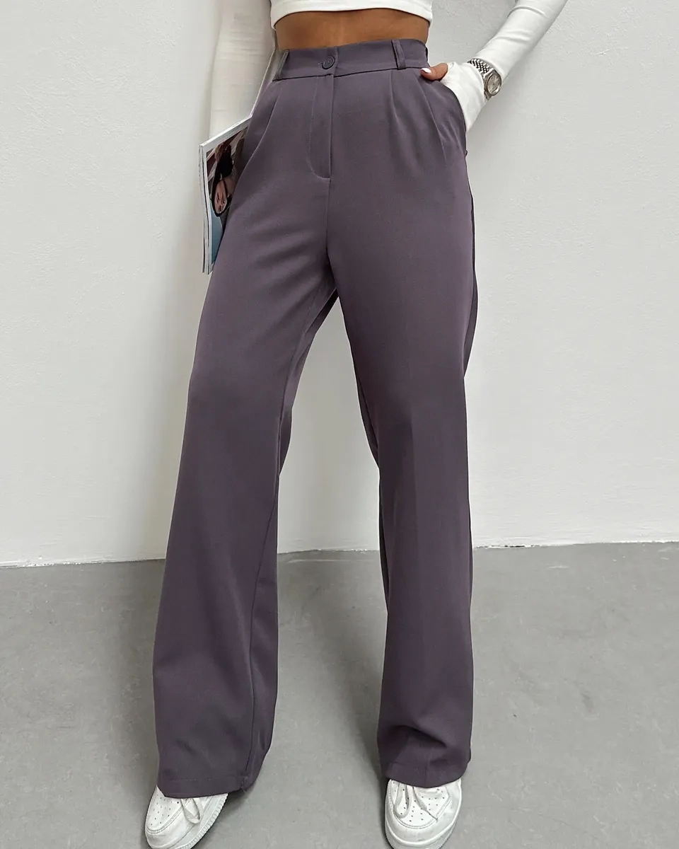 Palazzo hlače Calix - antracit - Slika 2