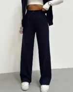 Palazzo hlače Calix - tamnoplave - Slika 4