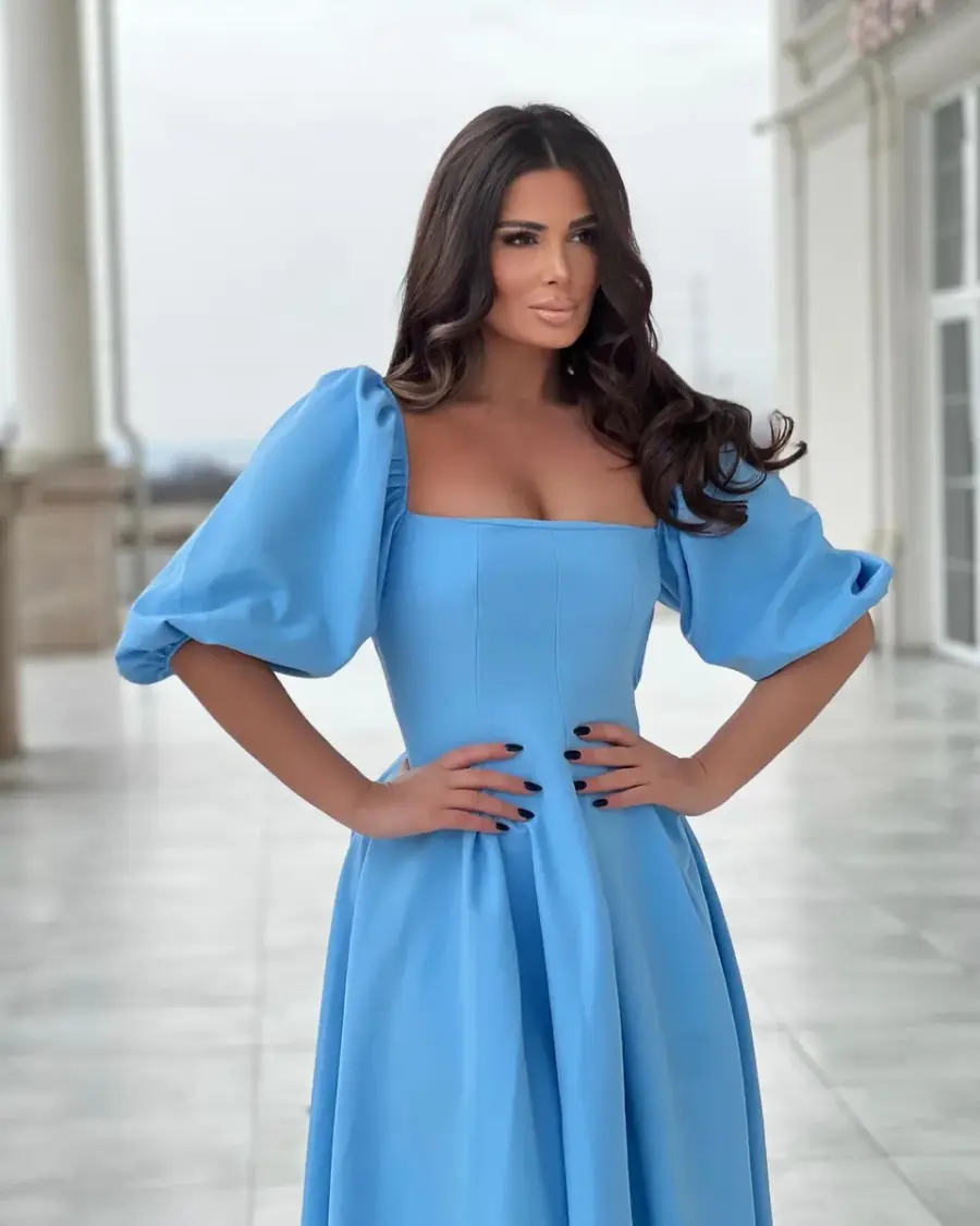 Midi haljina Jessa - plava - Slika 2