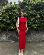 Midi haljina Isla - crvena - Slika 2