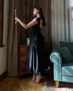 Midi haljina Harris - crna - Slika 5