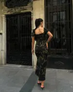 Midi haljina Mika - maslinasta - Slika 4