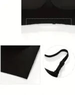 Top sa izrezanim leđima - crni - Slika 5