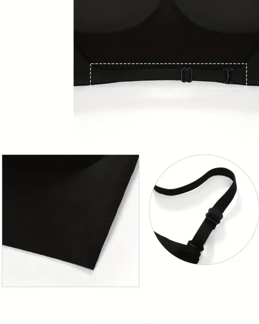 Top sa izrezanim leđima - crni - Slika 5