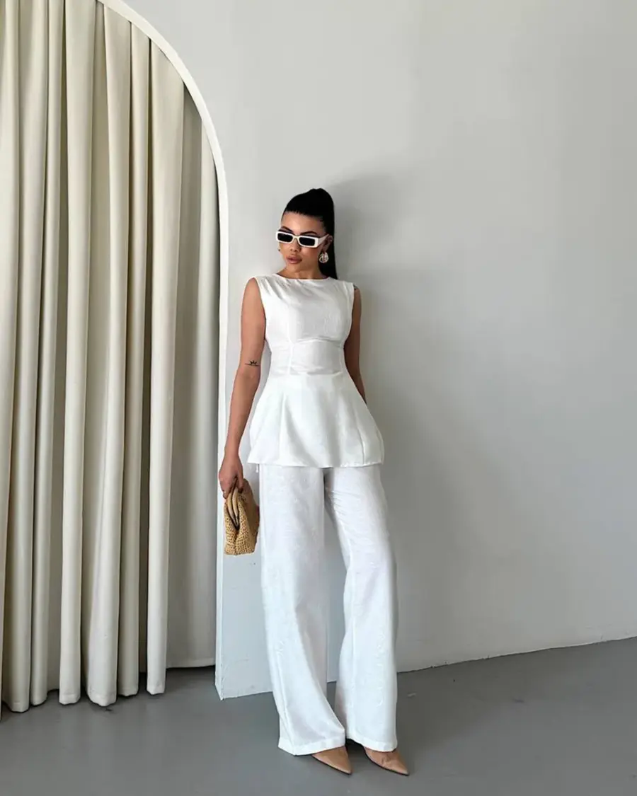 Dvodjelni set Geneva - bijeli - Slika 2