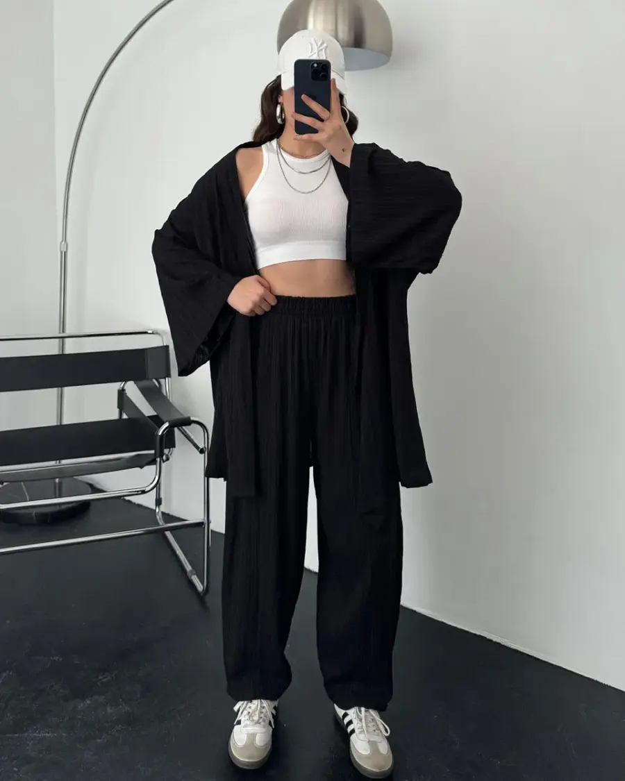 Dvodjelni set Fly - crni - Slika 4