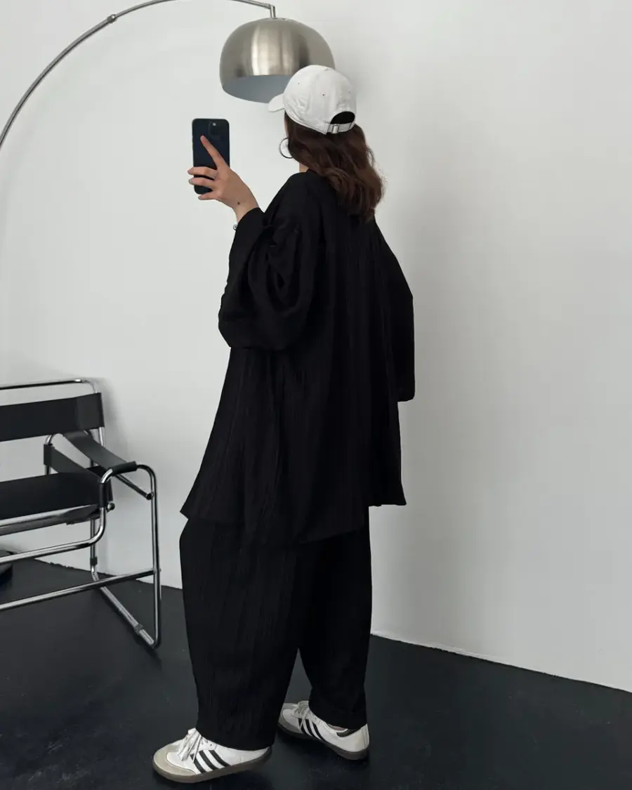 Dvodjelni set Fly - crni - Slika 2