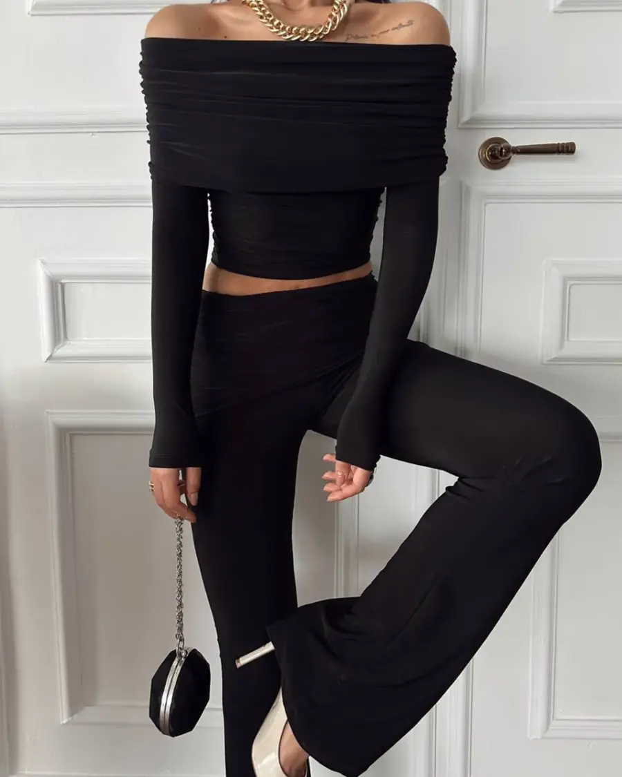 Dvodjelni set Devon - crni - Slika 3