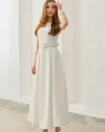 Midi haljina Maddie - bijela - Slika 2