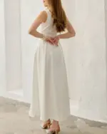 Midi haljina Maddie - bijela - Slika 4