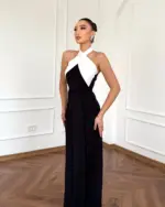 Maxi haljina Aralia - crna - Slika 5