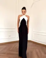 Maxi haljina Aralia - crna - Slika 2