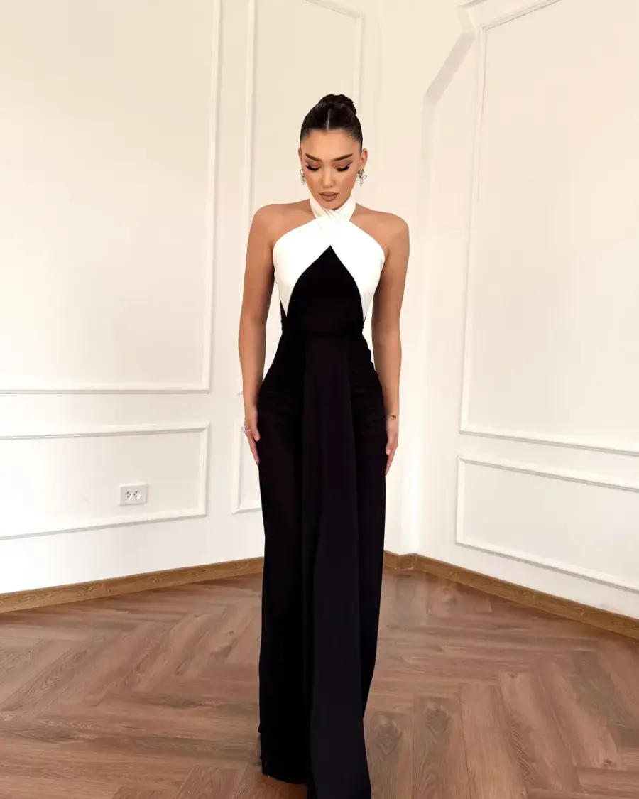 Maxi haljina Aralia - crna - Slika 2