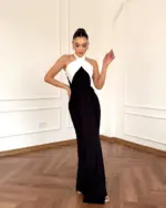 Maxi haljina Aralia - crna - Slika 6