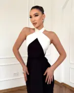 Maxi haljina Aralia - crna - Slika 8