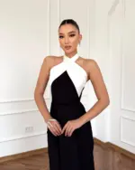 Maxi haljina Aralia - crna - Slika 4