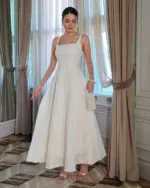 Midi haljina Linda - cream - Slika 2