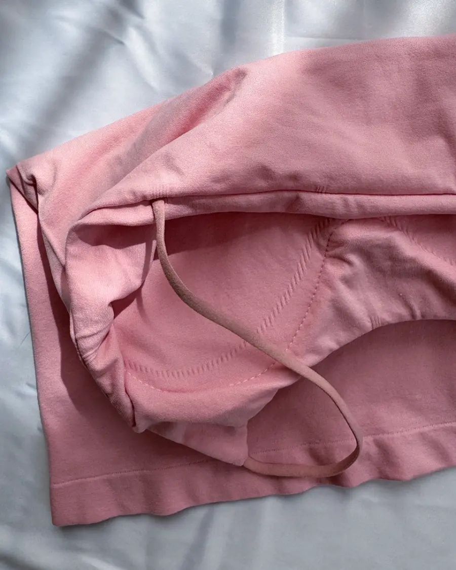 Top sa spužvicama S-M - rozi - Slika 4