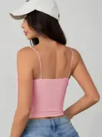 Top sa spužvicama S-M - rozi - Slika 2