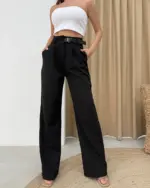 Palazzo hlače Aspen - crne - Slika 2