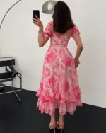 Midi haljina Catherine - roza - Slika 3