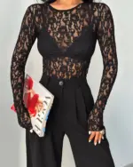 Top/mrežica Philippa - crni - Slika 3