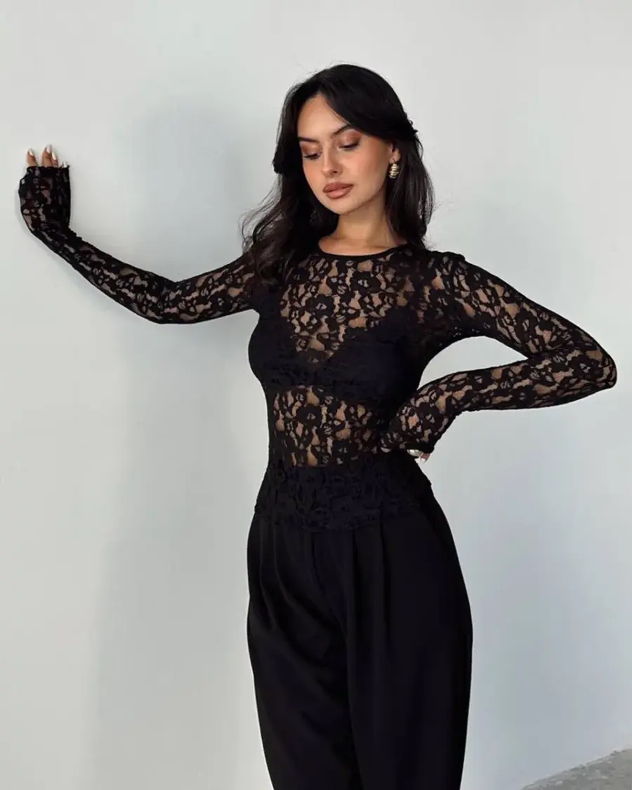 Top/mrežica Philippa - crni - Slika 2