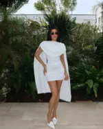 Mini haljina Molly - bijela - Slika 2