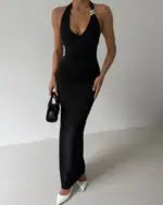 Maxi haljina Inez - crna - Slika 3