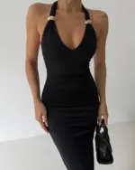 Maxi haljina Inez - crna - Slika 2