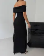 Maxi haljina Nina - crna - Slika 2